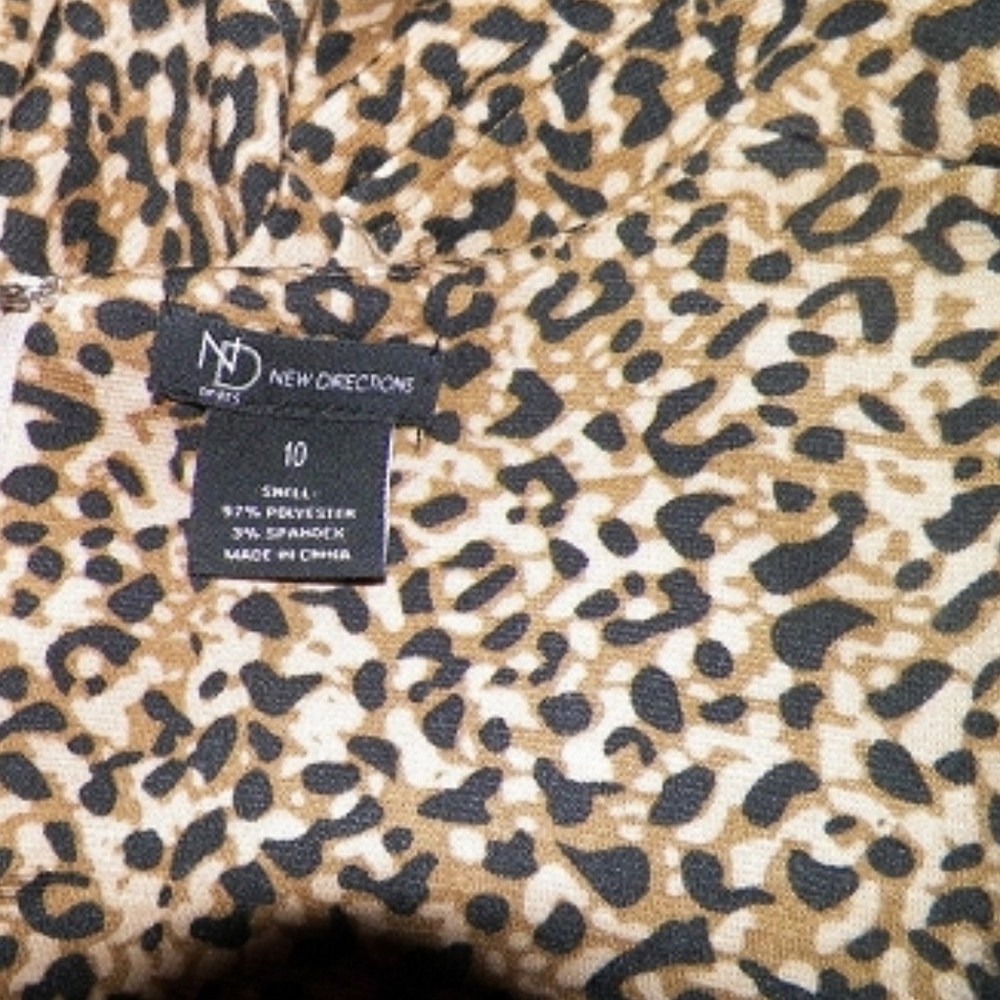 Final Price Leopard Print Sheath Stretch Dress - image 3